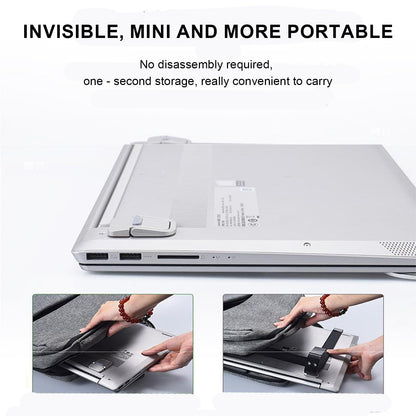 Keyboard Riser - Homiladi 4 Pcs Portable Self-Adhesive Laptop Feet | Mini Invisible Computer Keyboard Stand