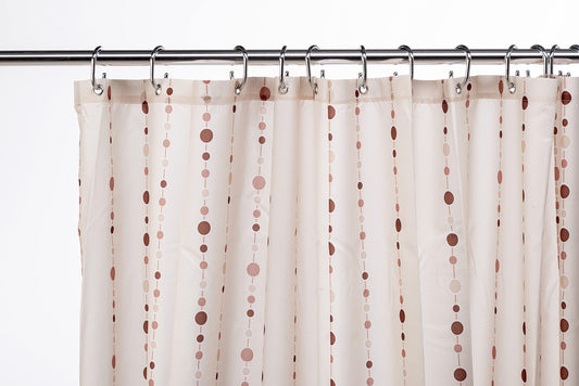 Croydex Dotty Textile Shower Curtain,1800 x 1800mm
