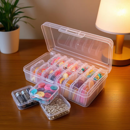 Goodma Small Bead Organizers, 19 Pieces Plastic Storage Cases