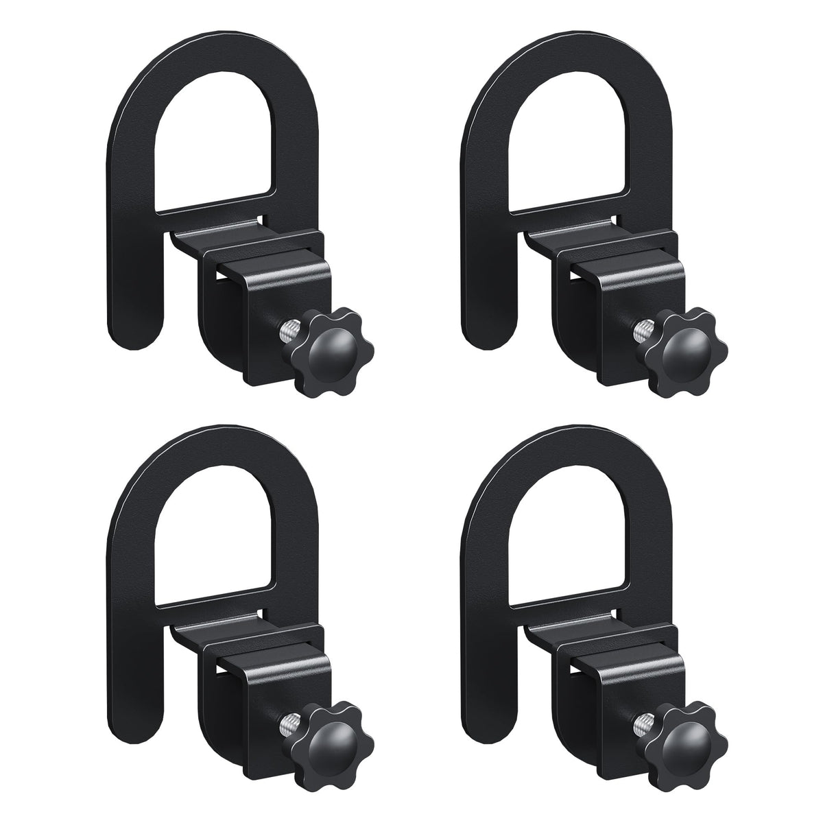 Lutown-Teen Non Slip Mattress Grippers, Mattress Stopper 4 PCS, Black