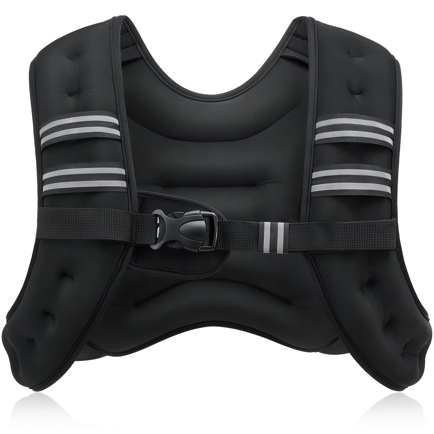 ZELUS Weighted Vest,5.4kg Weight Vest with Reflective Stripe for Workout, Strength Training, Running, Fitness, Muscle Building, Weight Loss,