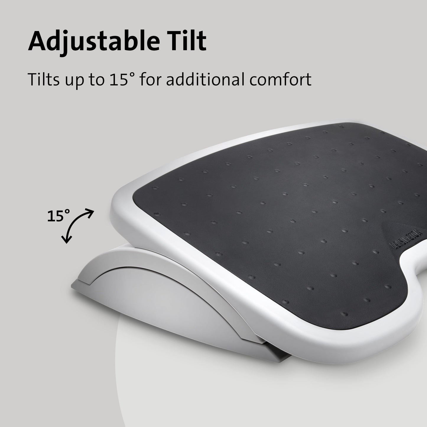 Kensington SoleMate Foot Rest, Adjustable, 6-Level Tilt, Plastic, Grey/Black, 450 x 350mm, Ergonomic, Non-Slip Textured Surface