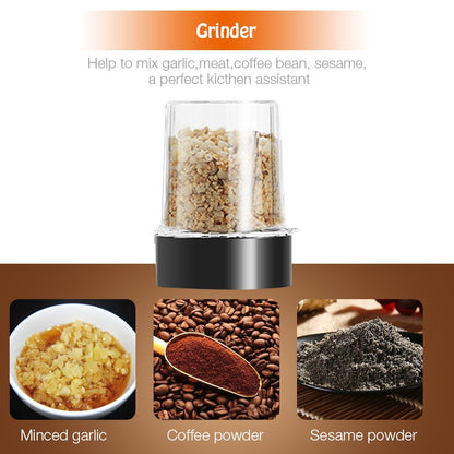 Blender Smoothie Maker, 700W Blender, Portable Food Chopper and Grinder, 570ml BPA Free Bottle, 300ml Grinder Cup, 1200ml Jug, Processor Blenders for