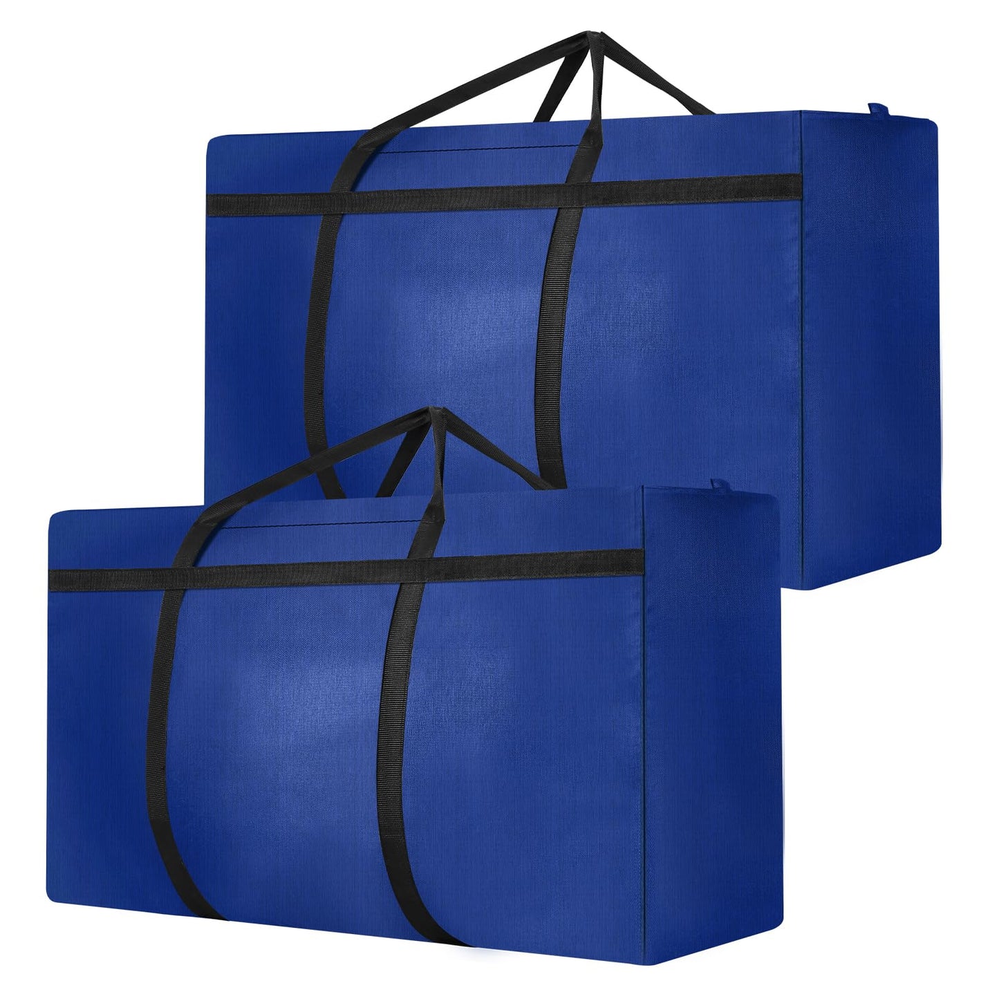 2 Pack 180L Jumbo Moving Bags, Storage Bags, Moving Box with Zip, Blue