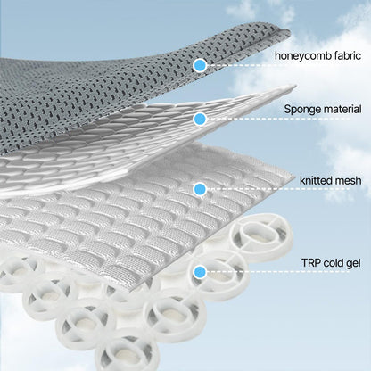Gel Seat Cushion,office chair Light and thin in summer Breathable Seat Cushion Cool Gel Cushion Honeycomb Design，with Relieving Back coccyx Pain