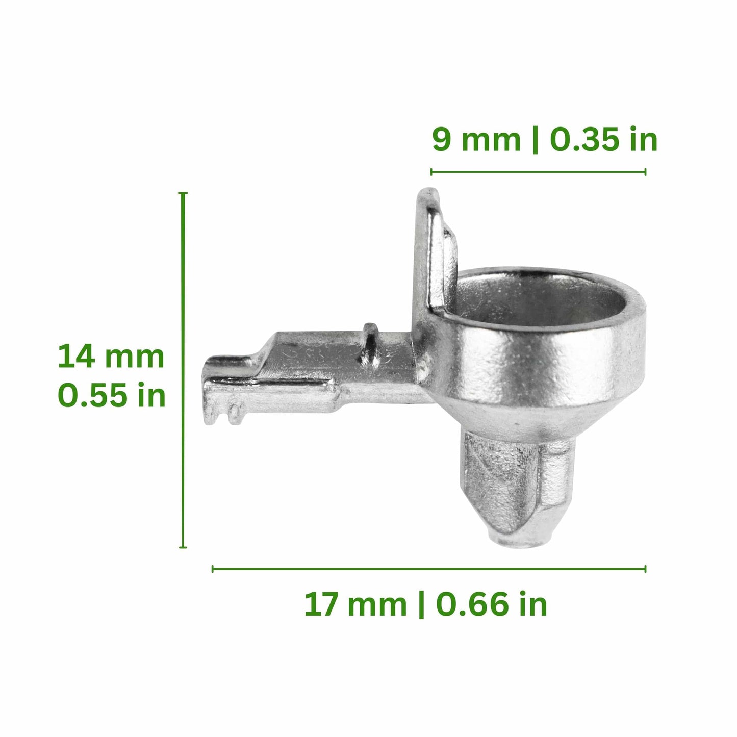 10 Pcs Shelf Pins Compatible with IKEA Part 131372 (Billy Bookshelf) - Zinc Alloy Die-Cast Shelf Support Pegs