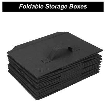 JAKAGO Foldable Wardrobe Fabric Storage Boxes 4 Pack, 39 x 29 x 20 cm