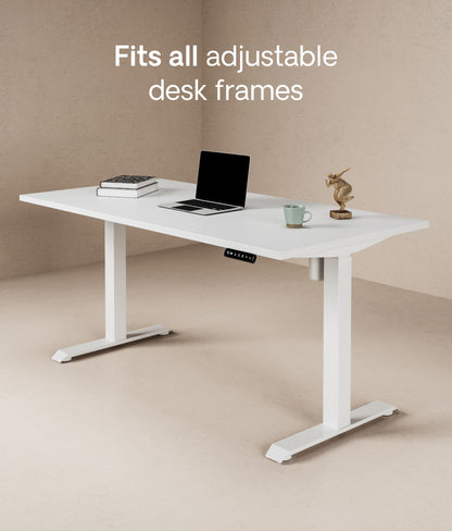 Desktronic Table Top 140 x 70 cm Desk Top - Perfect for Height-Adjustable Desks, Dining Tables and More - Made in Europe