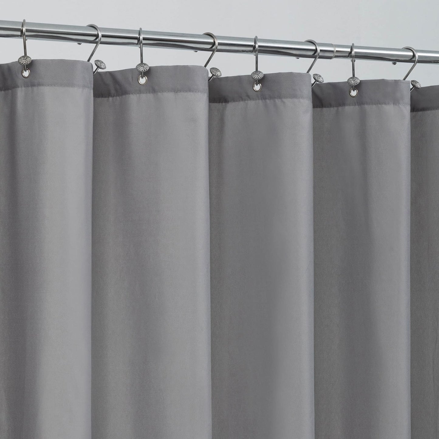 ALYVIA SPRING Stall Fabric Shower Curtain Liner Waterproof - 54" x 72", Soft & Lightweight Stall Size Shower Curtain with Magnets, Machine Washable -