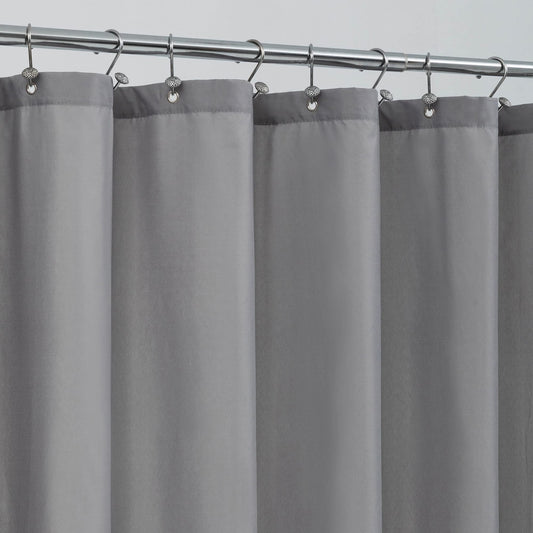 ALYVIA SPRING Long Fabric Shower Curtain Liner Waterproof - 72" x 78", Soft & Lightweight Long Shower Curtain with 3 Magnets, Machine Washable -