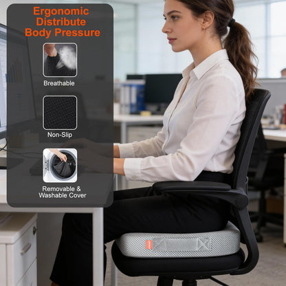 inaepeak Seat Cushion for Office Chair, Memory Foam Seat Cushion for Coccyx Tailbone Pain Relief, Seat Cushions for Office Chair/Car/Wheelchair