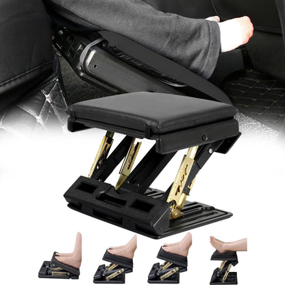 Footrest Desk, Adjustable Footstool Ergonomic Footstool Removable Office Foot Rest Footrest with Massage and Soft Seat Cushion for Car Office Home