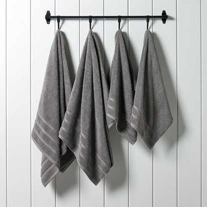 Christy Antalya Family Towel Set | 6 Piece | 100% Turkish Cotton | 600GSM | Soft Plush Luxury Towel Set | 2 Bath Sheets 2 Bath Towels 2 Hand Towels