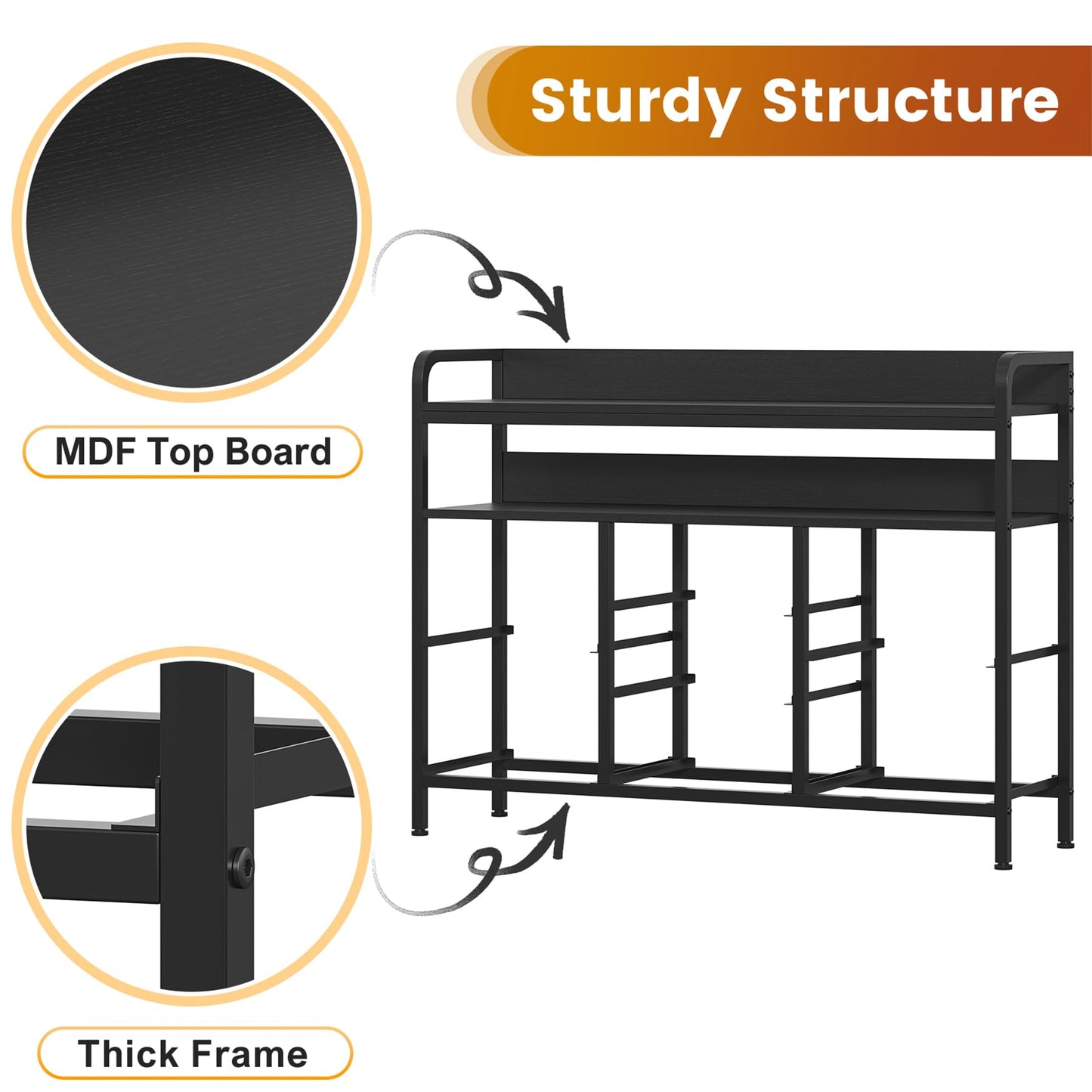 Feonase 7-Drawer Fabric Chest Of Drawers for Bedroom - 4 Large and 3 Small Drawers with Handles