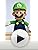Super Mario Simba- Plush Luigi 109231011 - height 30 cm