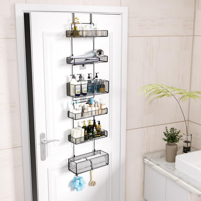 HapiRm Over The Door Organizer - 6 Tier Separable Hanging Storage Organiser with 4 Hooks