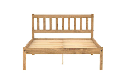 Birlea Pine Small Double Bed Frame 4FT Bedstead Lisbon Rustic Corona Solid Pine