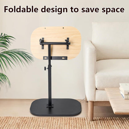 YYW Side Table TV Tray For Couch, Height Adjustable C Shaped Table