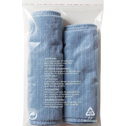 TP4U - 100 Self Seal Garments Bags 12'' x 15'' Clear Plastic Resealable Polypropylene Transparent Safety Warning Clothes Shirt T-Shirt Display