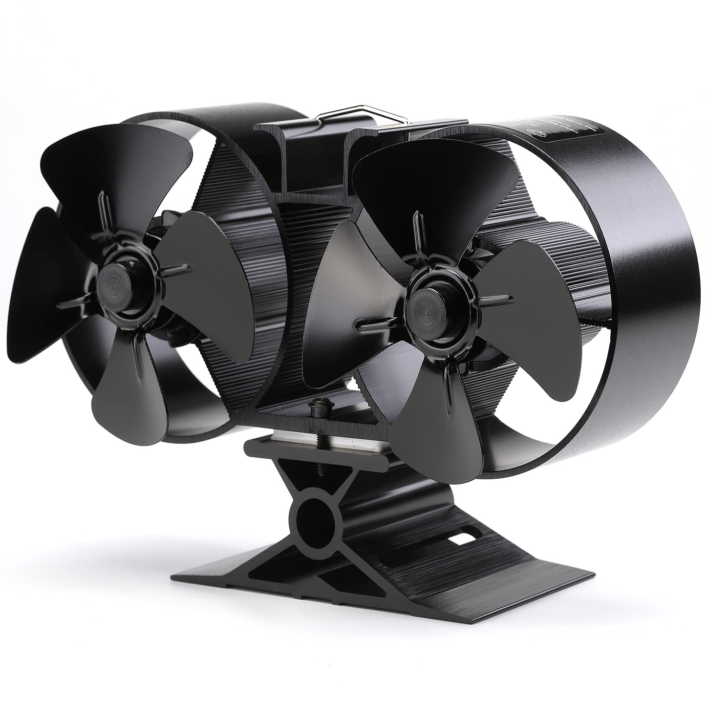CRSURE Log Burner Fan 8 Blades Stove fan Log Burner Fan Heat Powered Fans for Wood Burners Fireplace Eco Friendly & Increased Efficient with Stove
