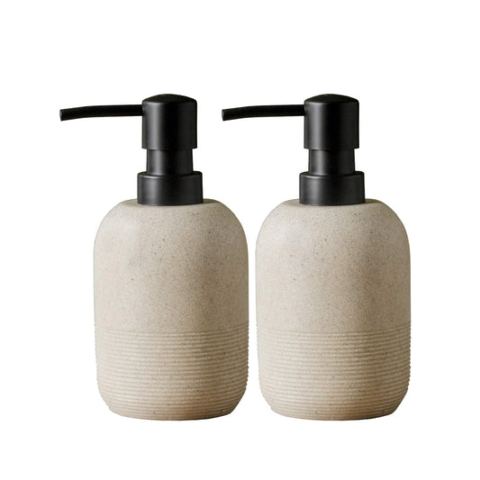 2pcs/Set Beige Soap Dispenser Set,Hand Soap Lotion Dispenser for Bathroom, for Elegant Bathroom D?cor?soap Dispenser for Kitchen Sink