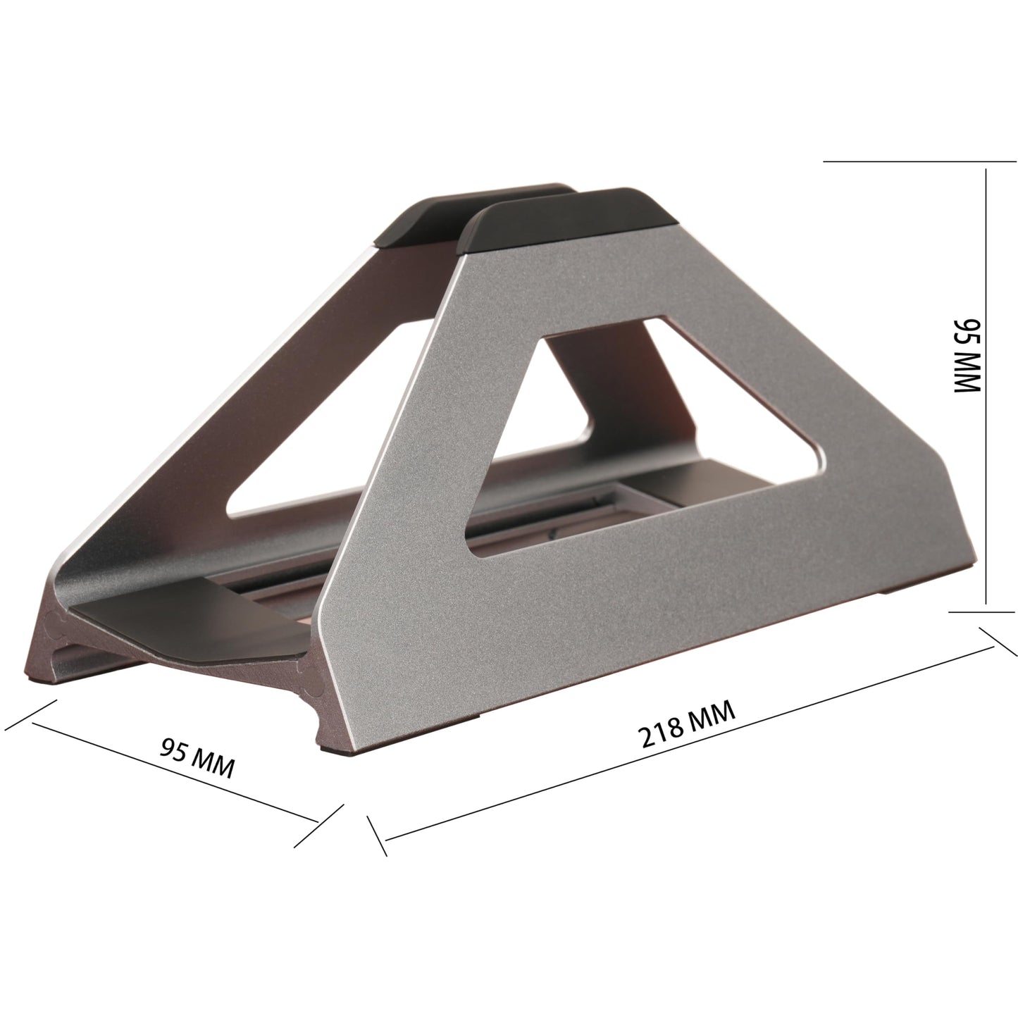 Psitek Vertical Laptop Stand, MacBook Stand Holder with Tool-Free Width Adjustment, Pretty Anodized Aluminum for Desk, Universal Fit for 10-17" Laptop