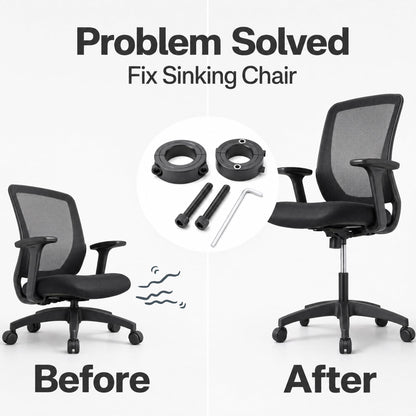 Vagocom 2Pcs Fix Clamps for Sinking Office Chair,Sinking Office Chair Saver for Stop Sinking,Gas Lift Cylinder Stoppers
