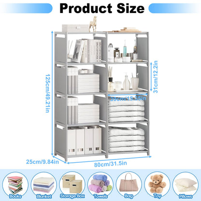 Sightday Cube Storage Unit,8 Storage,Open Book Shelf,Closet for Family Study,Organiser Storage,Storage Unit Cubes For