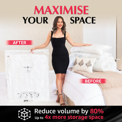 GENIE SPACE Premium Vacuum Storage Bags, Maxi 2 Pack, 110x90 cm