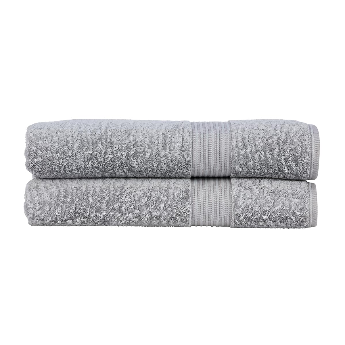 Christy Supreme Hygro 2 Bath Sheets Set | Silver Grey | 100% Luxury Supima Cotton | Ultra Soft | Super Absorbent | 650GSM | Extra Large Bath Towels