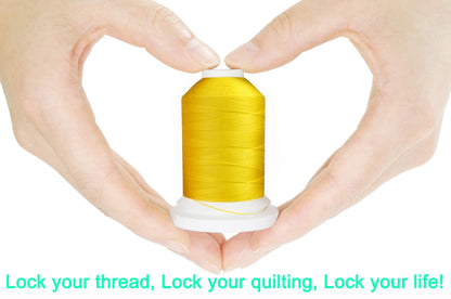 New brothread 24 Basic Colours Multi-Purpose 100% Mercerized Cotton Threads 30WT(50S/3) 600M Each Spool for Quilting, Sewing and Embroidery