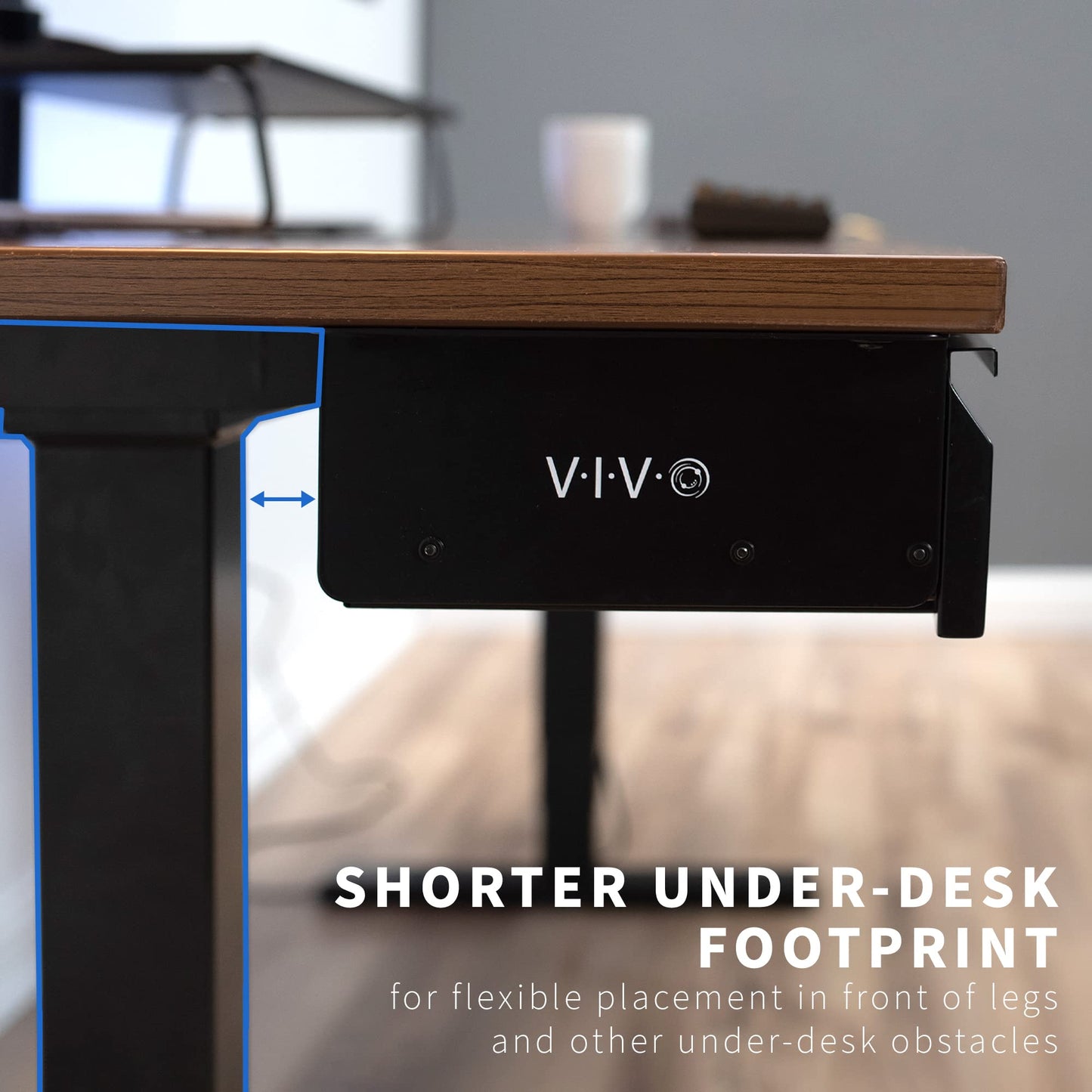 VIVO 40 cm Under Desk Mounted Sliding Pull-out Drawer without Shell for Office Desk, Storage Organizer for Sit Stand Workstation, Black, DESK-AC03A-B