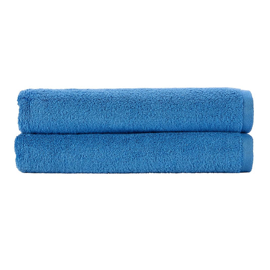 Christy Cirrus Lightweight Bath Sheets | Set of 2 Extra Large Towels | Super Soft and Fluffy | Quick Dry Bathroom Shower Towels | 100% Cotton | Ocean