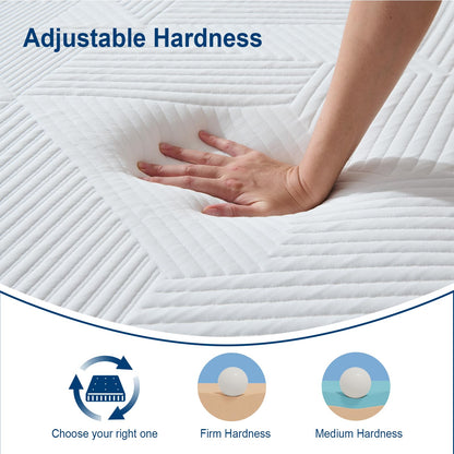 Hiimgo Single Memory Foam Mattress 90x190x25cm,Medium Firm