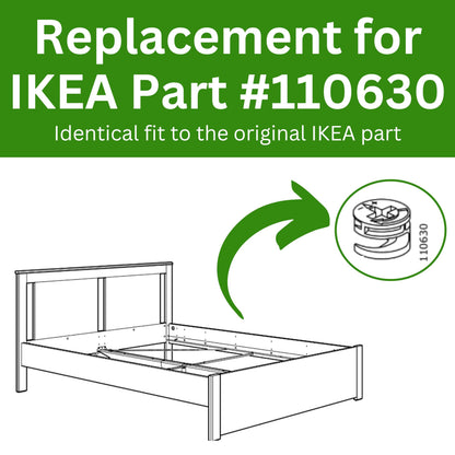 Spare Hardware Parts Cam Lock Nut 12MM | Replacement for IKEA Part # 110630 | Pack of 10