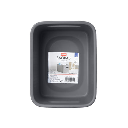 TATAY Storage Basket Baobab 12.5x16.4x10 cm Set of 4 Organiser Boxes