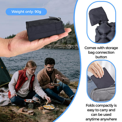 Inflatable Seat Cushion,Portable Air Seat Pad for Camping Hiking Travel