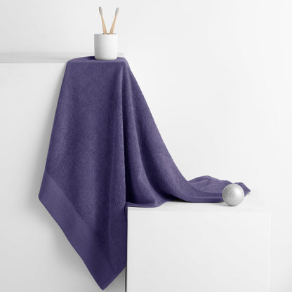 AmeliaHome 50x100 cm Towel 100% Cotton Absorbent Violet Purple Amari