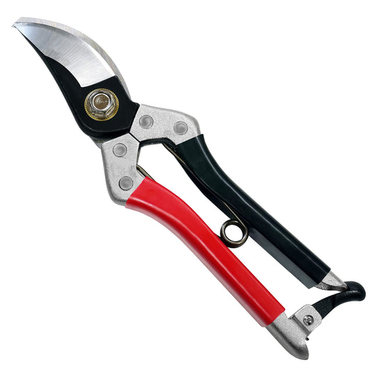 Kimura? 8" Samurai Garden Secateurs, [Made in Japan], Heavy Duty Premium Japanese Yasugi Steel Blades, Non-Slip Vinyl Coated Handles, Lightweight &