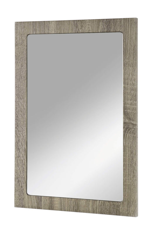 HAKU M?bel Mirroir Dark Oak, Mdf - Size: W 40 cm X H 60 cm X D 2 cm, Style: Modern