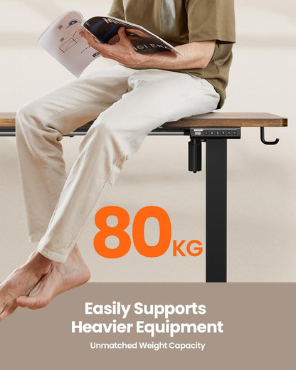 ErGear Electric Standing Desk 120 x 60cm 4 Memory with Splice Board