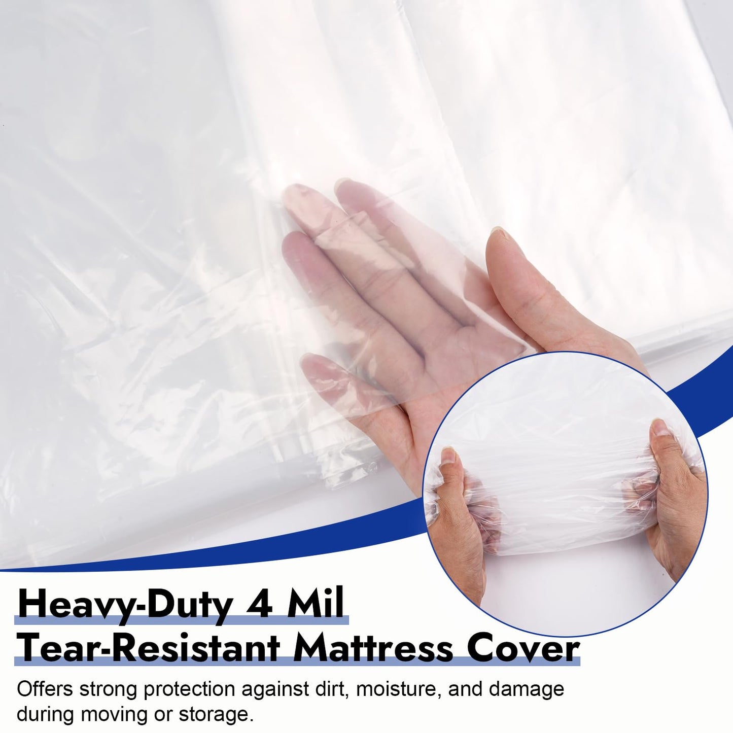 Waterproof Mattress Cover for Moving & Storage, Double-150 × 240 × 35 cm