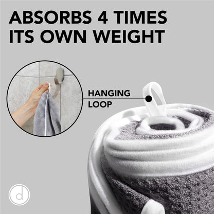 Fitness Gym Towels - 2 Pack - for Workout and Sports - Absorbent, Fast Drying, Odour-free - Grey