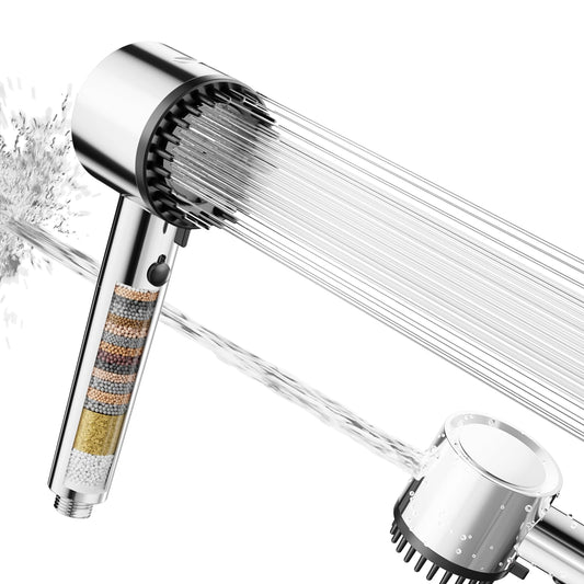 Cobbe Filter Shower Head, High Pressure Hard Water Shower Head with 20 Stage Filter, 5 Spray Mode Powerful Built-in Power Wash for Remove