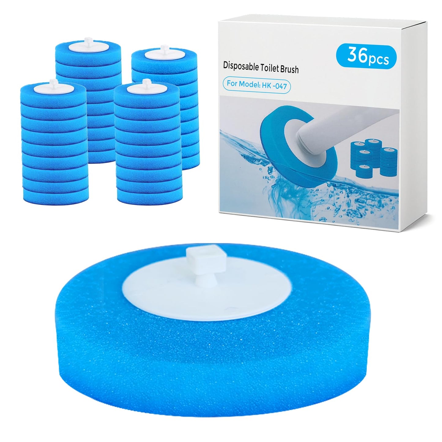 36PCS Disposable Toilet Brush Heads