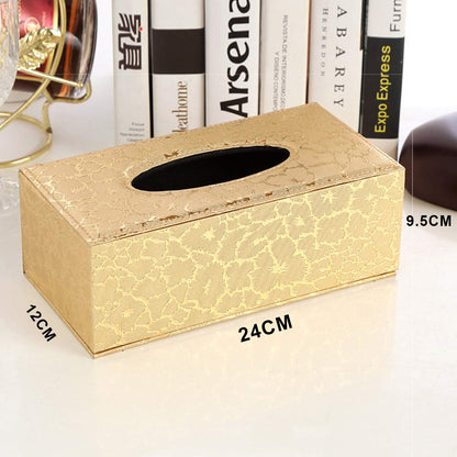 Paper Holder,Attractive Sturdy Space Tidier Case Napkin Leather Holder Car Automotive Decoration Package Content Leather Household Office Tissue Box