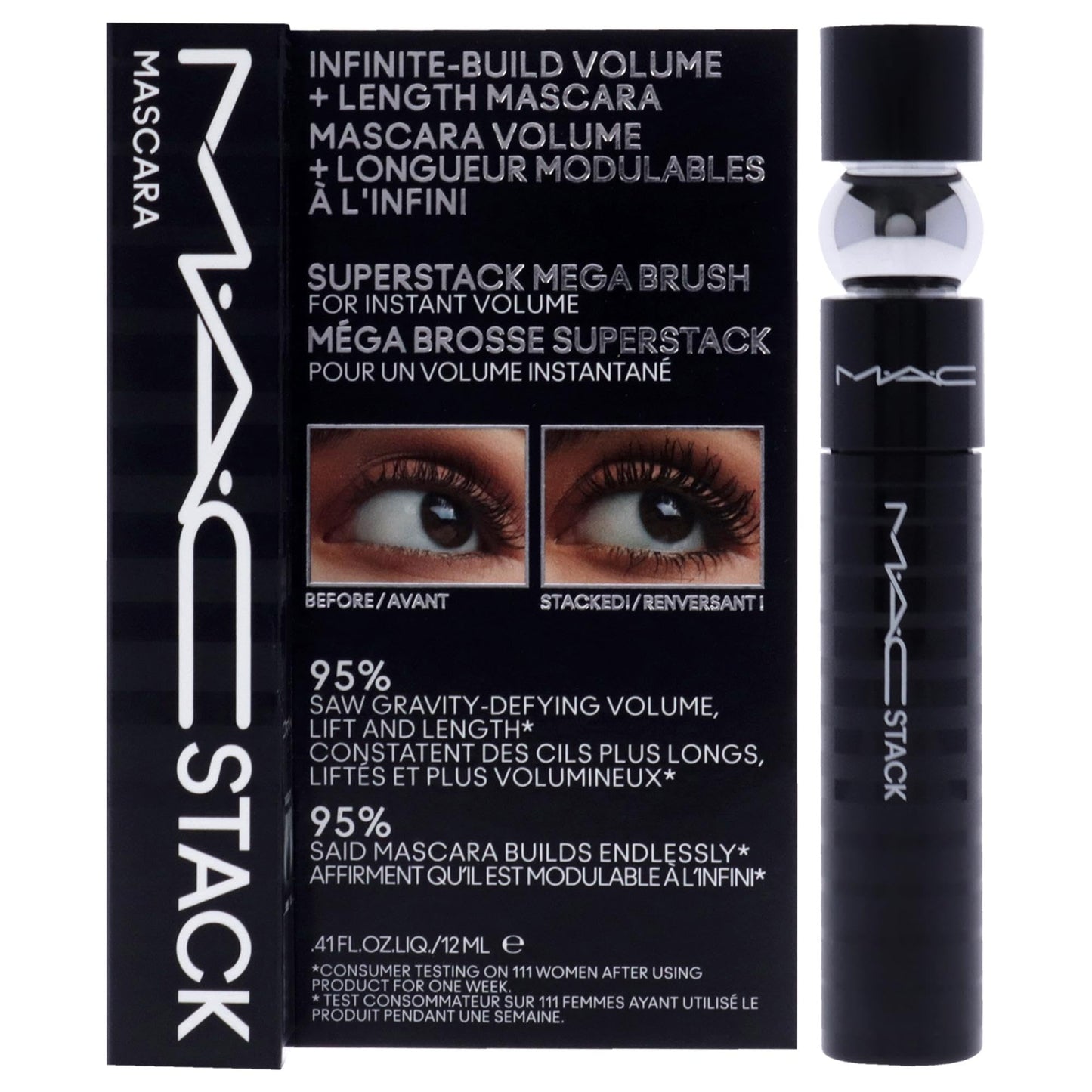 MAC MAC Stack Mascara Superstack Macro Brush For Women 0.41 oz Mascara