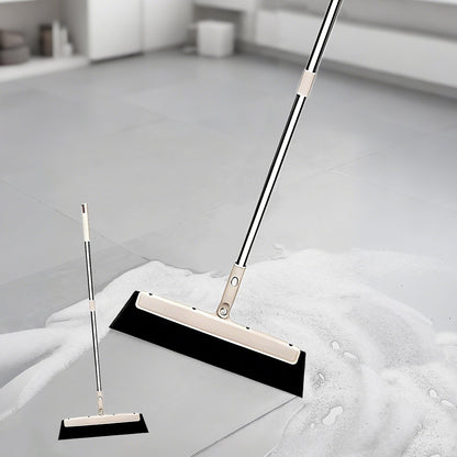 Floor Squeegee Shower Scraper Professional Water Squeegee Foam Water Scraper 180° Rotating Floor Squidgy for Wet & Dry Cleaning Dust, Liquid