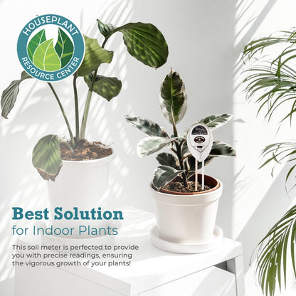 HOUSEPLANT RESOURCE CENTER 3-in-1 Soil Metre Optimise Plant Health with Moisture, Light & pH Testing