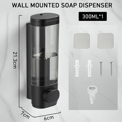300ml Wall Mounted Soap Dispenser, Shower Gel Dispenser Wall Mounted